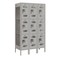 Salsbury Industries 3 Tier Vented Locker, 36"Wx66"Hx18"D, 9 Door, Gray, Unassembled 73358GY-U - alternate 1